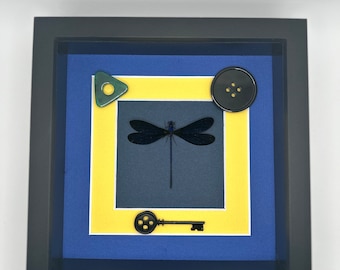 Coraline Themed Spread Dragonfly, Vestalis luctuosa