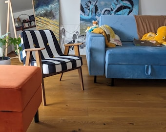 Original Polish mid-century armchair model 366, designed by J. Chierowski, Poland, 1960. Personalization.