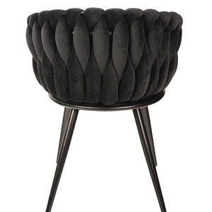 FIBI chair in glamorous style. Black and black image 4