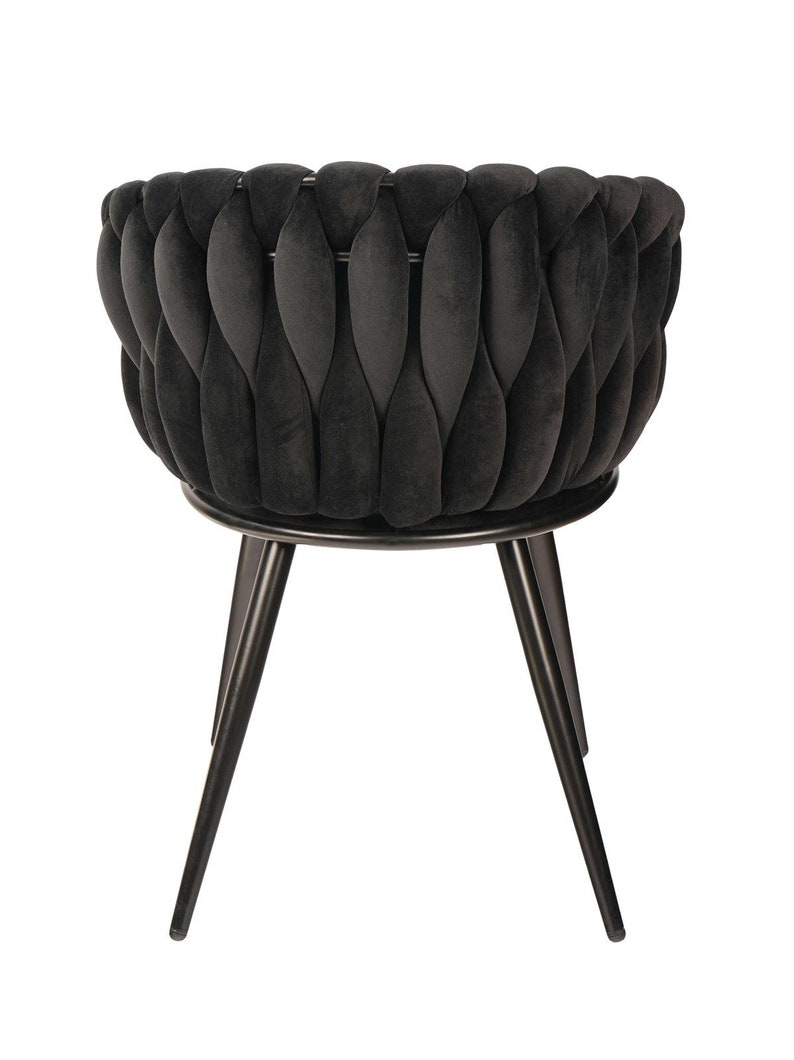 FIBI chair in glamorous style. Black and black image 4