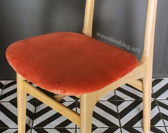 Original Polish mid-century chair Halas, model 200-190, designed by R.T. Halas, Poland, 1960. Personalization.