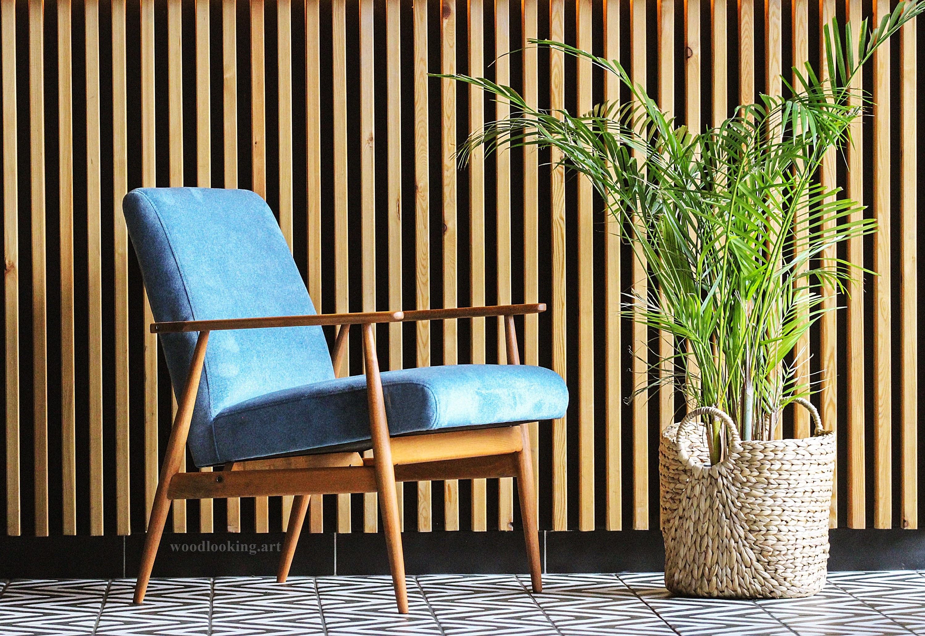 Fauteuil Polonais Original Du Milieu Siècle Lisek, Modèle 300-190, Pologne, 1970. Personnalisation