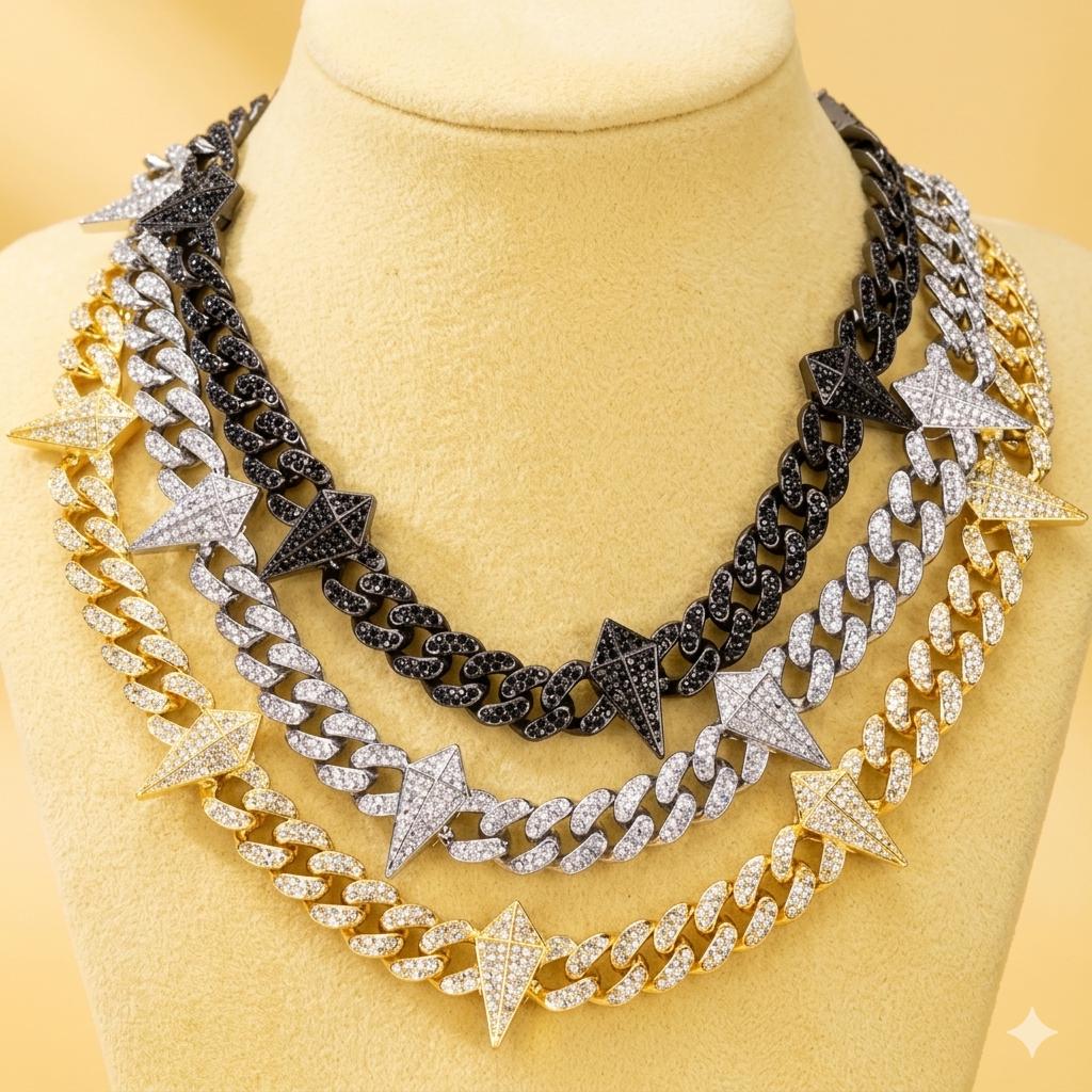25mm Iced Out Cuban Chain - Etsy