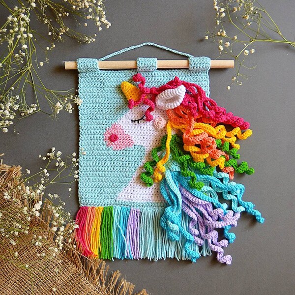 Unicorn Wall Hanging Etsy