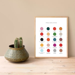 Philadelphia Color Palette Print