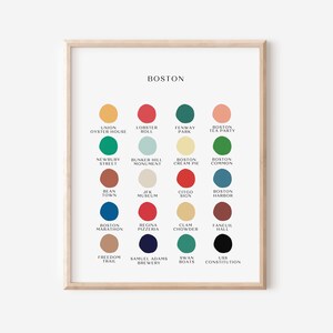 Boston Color Palette Print