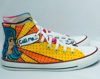 pop art converse shoes