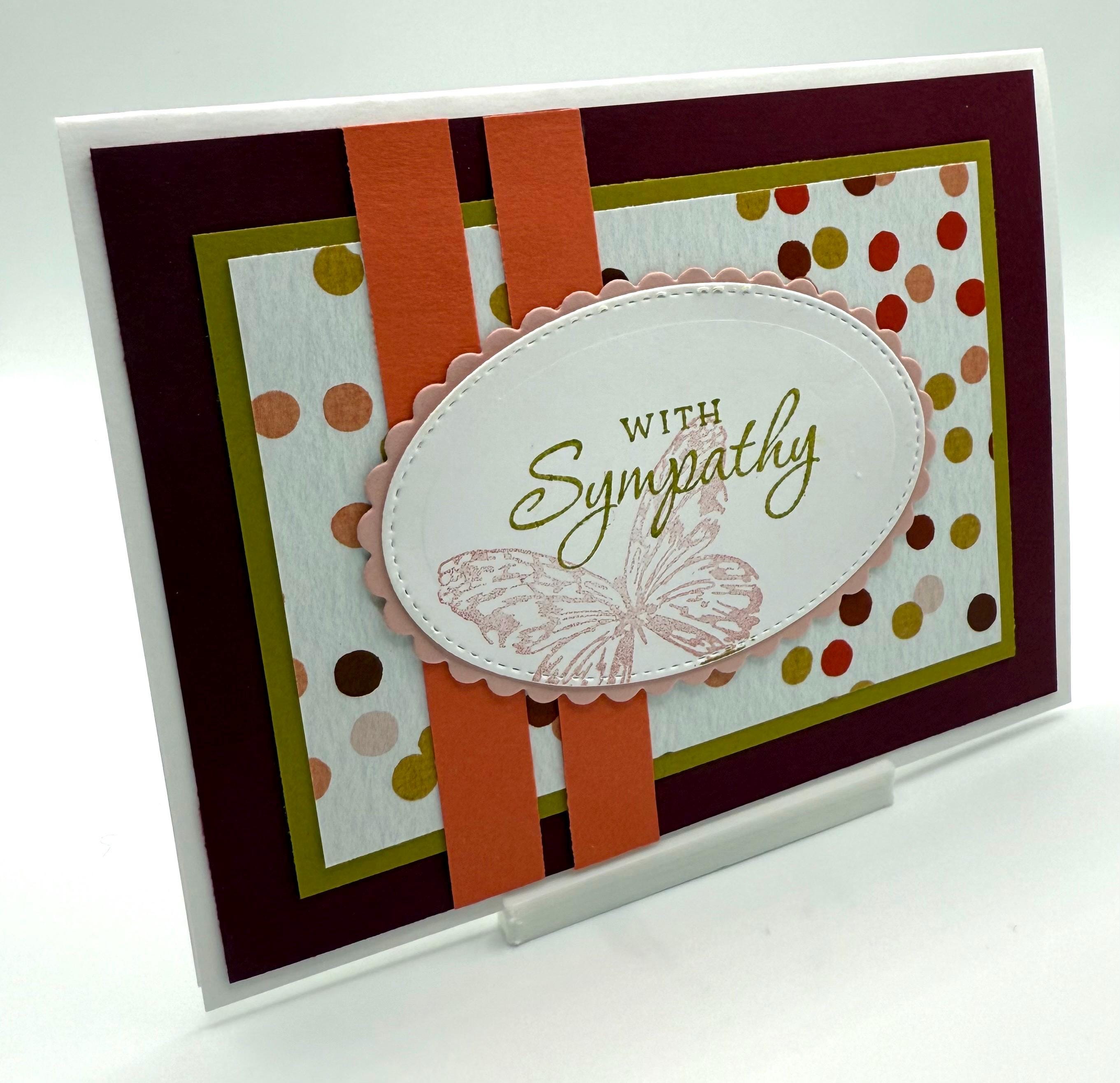 DIY With Sympathy Butterfly Card Kit Handmade Cards 4 Cards - Etsy