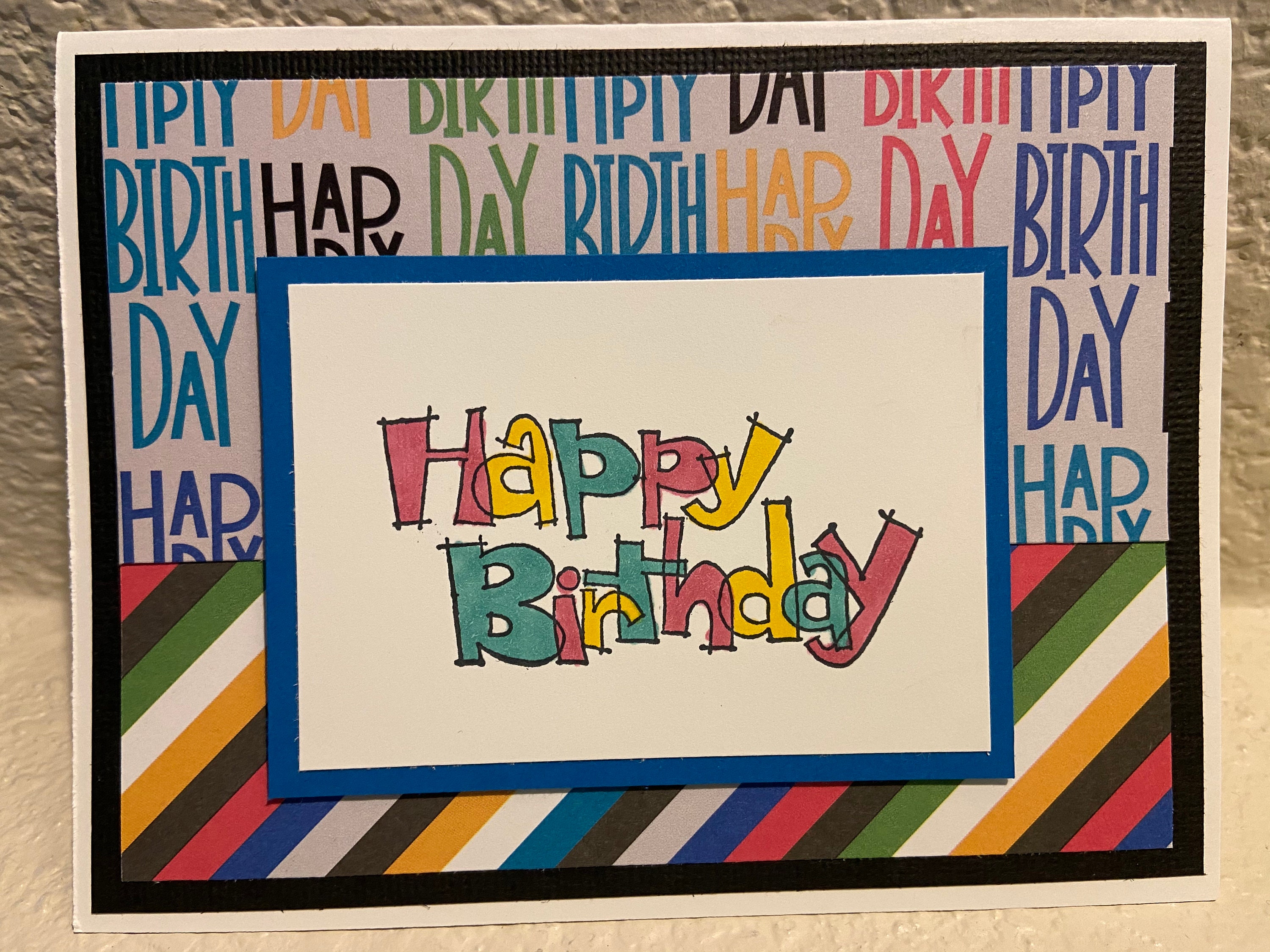 Handmade Happy Birthday Card - Etsy