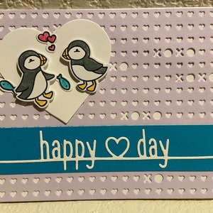 Handmade Penguin Card