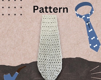 Crochet Tie Pattern - PATTERN ONLY