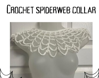 Patrón de ganchillo para collar de telaraña
