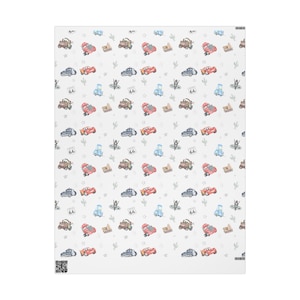 Cars Wrapping Paper, Lightning McQueen and Friends Gift Wrapping Paper, Christmas Wrapping Paper image 4