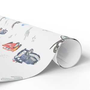 Cars Wrapping Paper, Lightning McQueen and Friends Gift Wrapping Paper, Christmas Wrapping Paper image 3