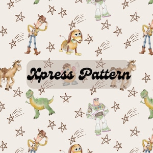 Modello di carta digitale di Toy Story, modelli senza giunture di Toy Story, carta digitale PNG, carta fantasia, uso commerciale di Scrapbooking