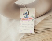 Stitch Birthday Thank You Tags, Printable Stitch thank you tags