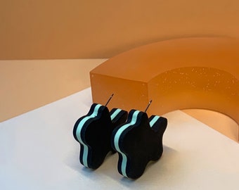 CHUNKY BLOB OHRSTECKER - Brombeere/Gurke/Brombeere