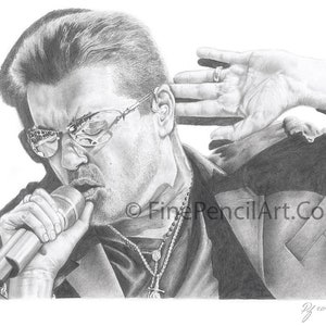 Stampa artistica ritratto di George Michael