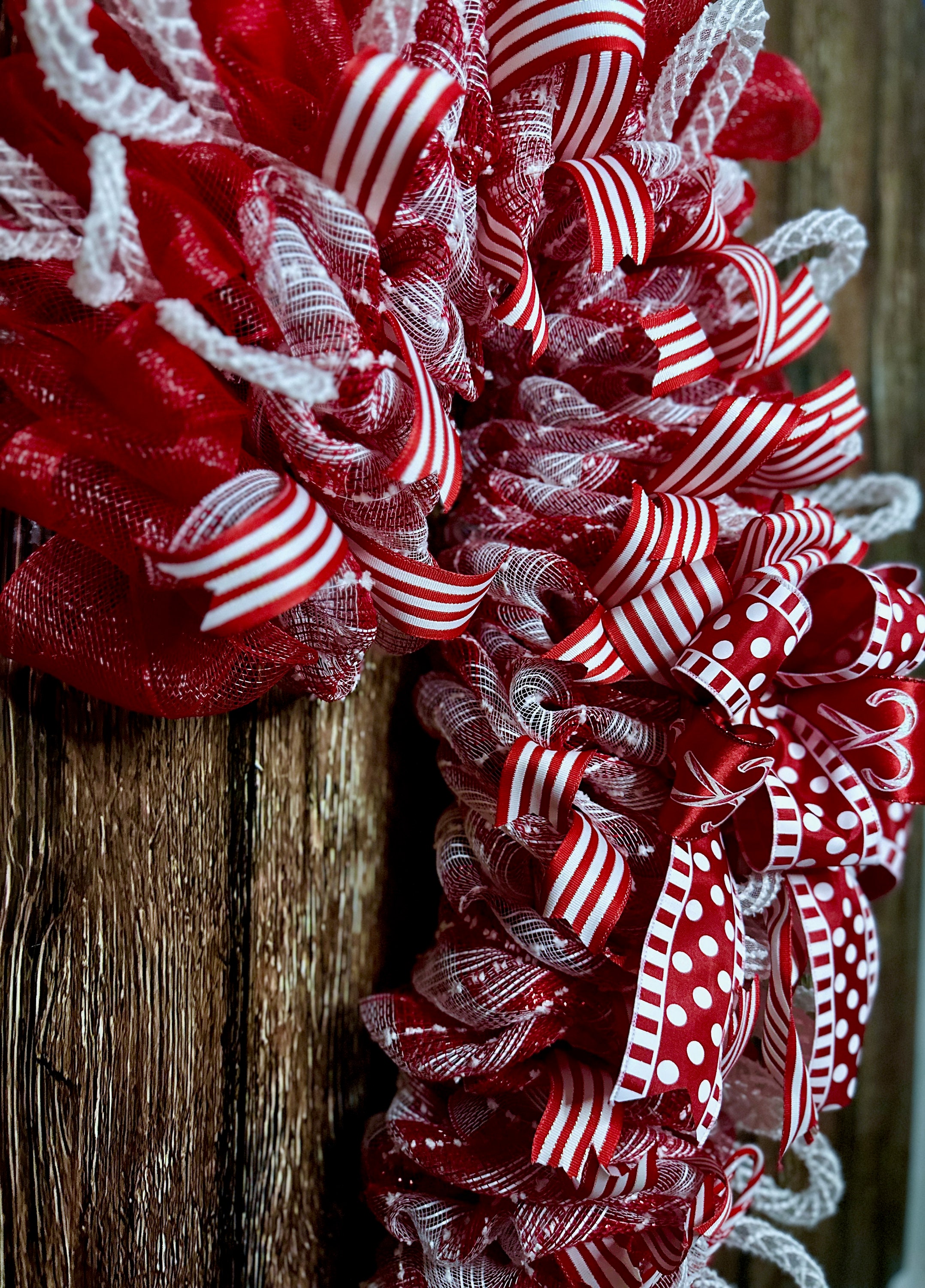 Candy Cane Wreath Christmas Candy Cane Christmas Door Hanger Candy Cane
