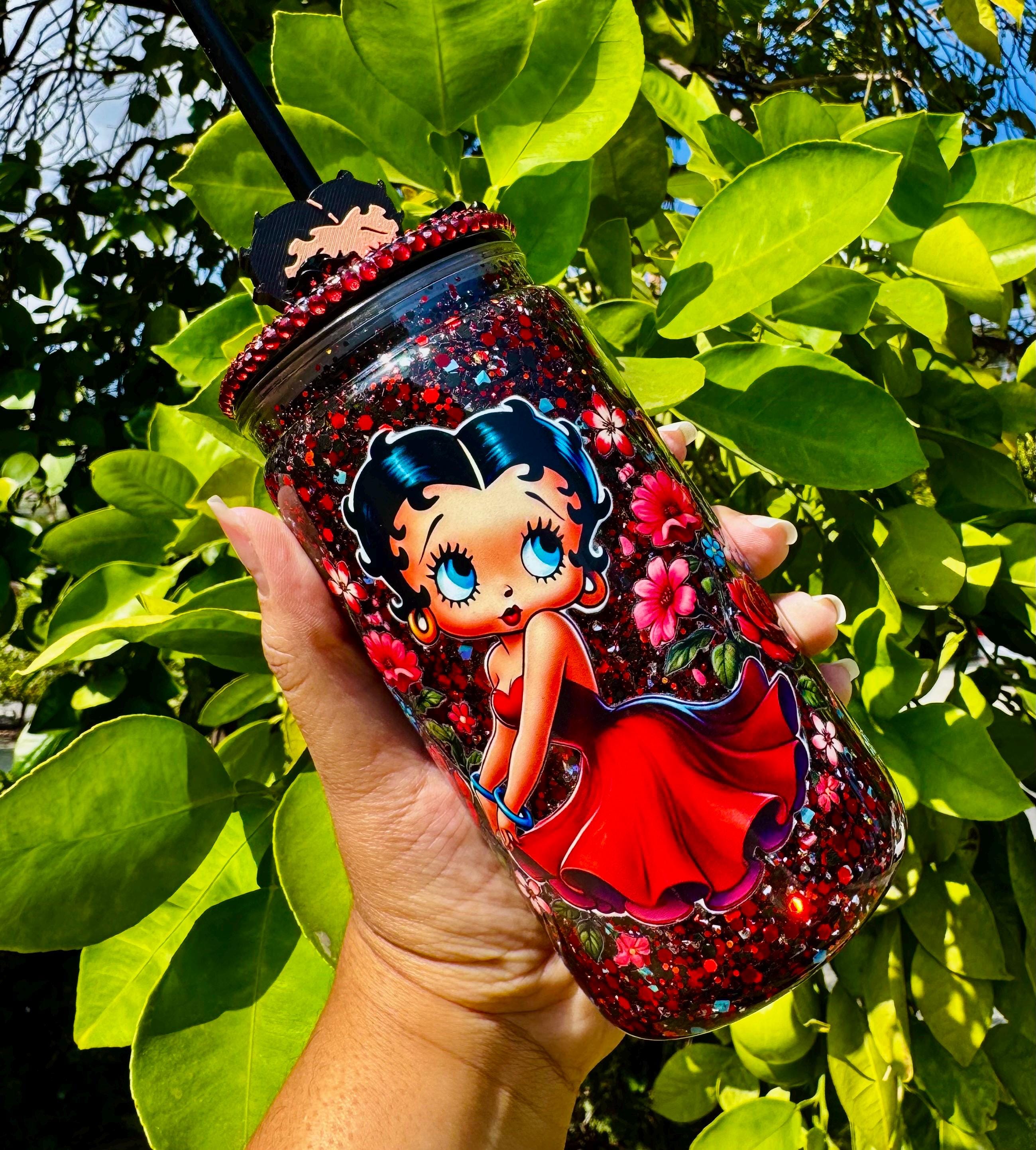 Betty Boop Snow Globe Tumbler - Etsy