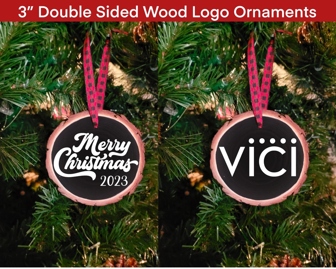 75 Business Logo Ornaments, Christmas Employee Gifts, Custom Business Gifts, Company Logo