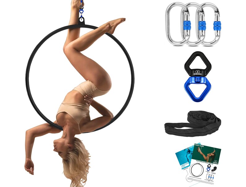Orbsoul Aerial Lyra Hoop & Complete Rigging Hardware onyx Etsy