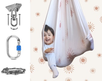 Orbsoul Cuddle Swing - Tu columpio sensorial definitivo (todo incluido) - Hamaca de nailon suave de primera calidad