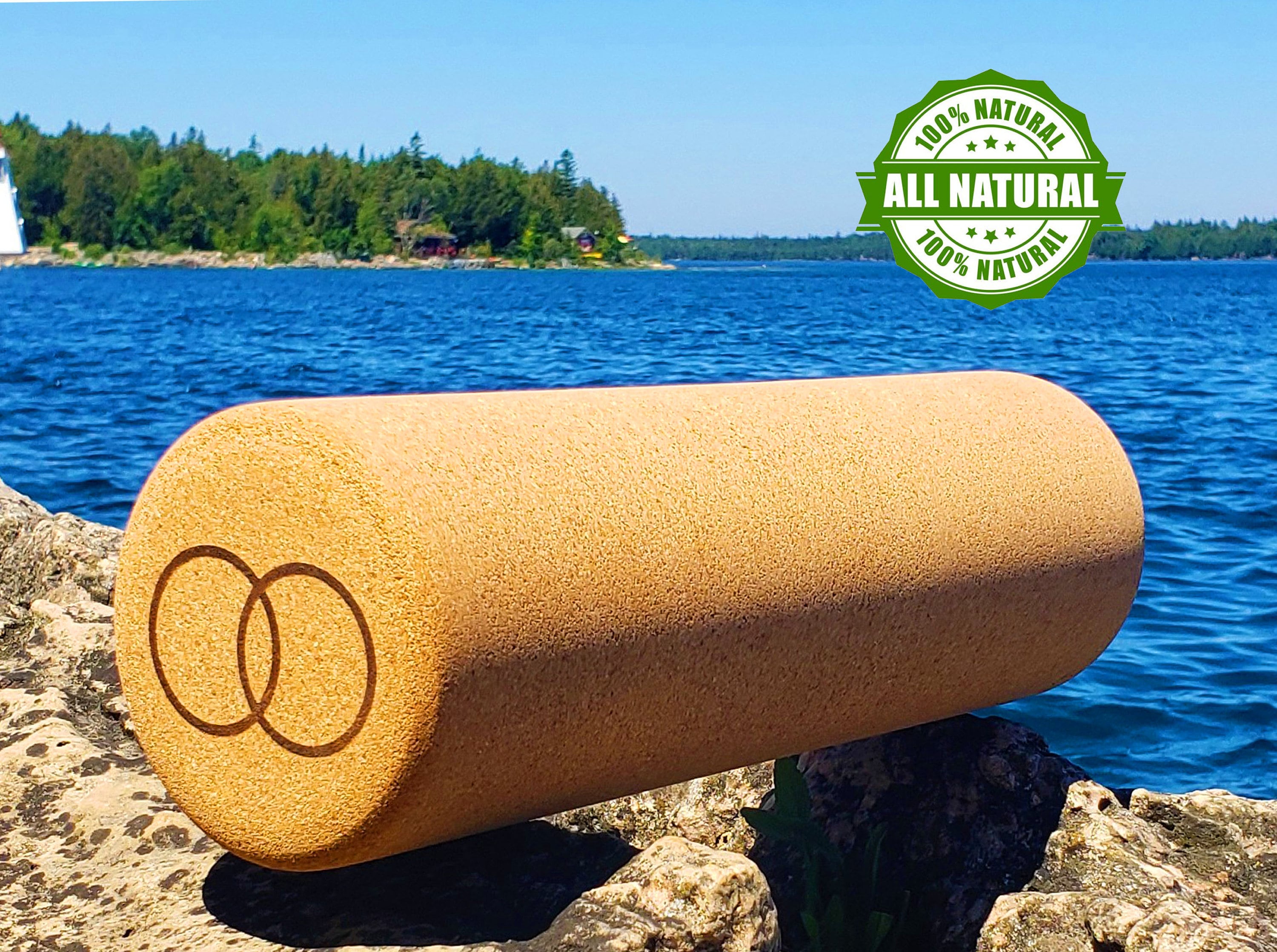 100% All-Natural Spanish Cork Orbsoul Cork Massage Roller for Muscle Pain and Tension Relief FREE SHIPPING Eco-Friendly Long 13 inch