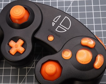 Nintendo GameCube Custom Resin Buttons Orange Candy