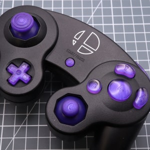 Nintendo GameCube Custom Resin Buttons Grape Candy Purple