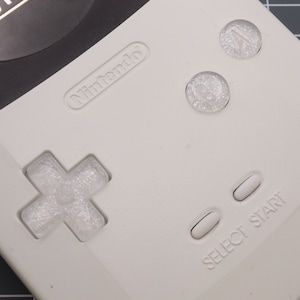 Game Boy Color  Custom Resin Buttons Pearl White