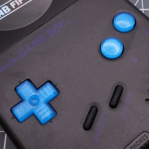 Game Boy DMG-01 Original Custom Resin Buttons Blueberry Candy