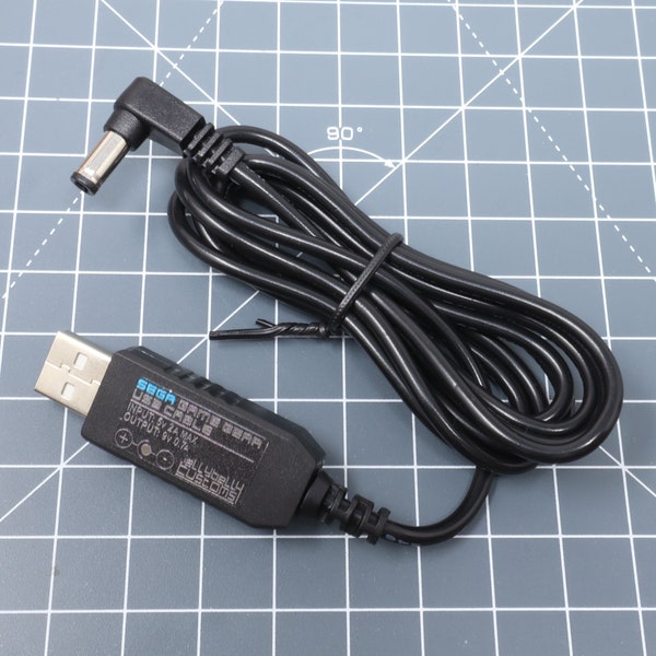 Sega Game Gear 9v USB Cable for UK,Europe & Japan Consoles