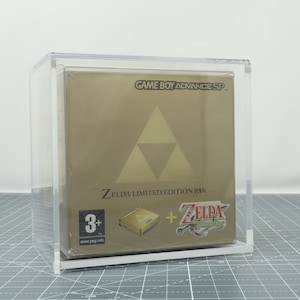 Game Boy Advance SP PAL Boxed Console Acrylic Protective Display Show Case Box