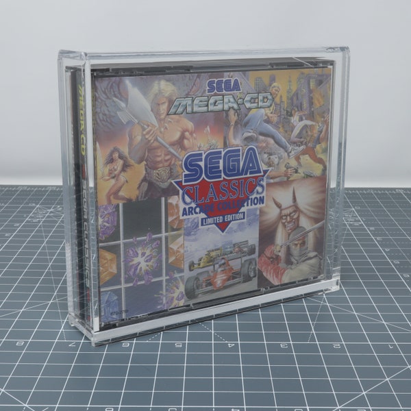 Sega Mega CD Game Acrylic Display Show Case