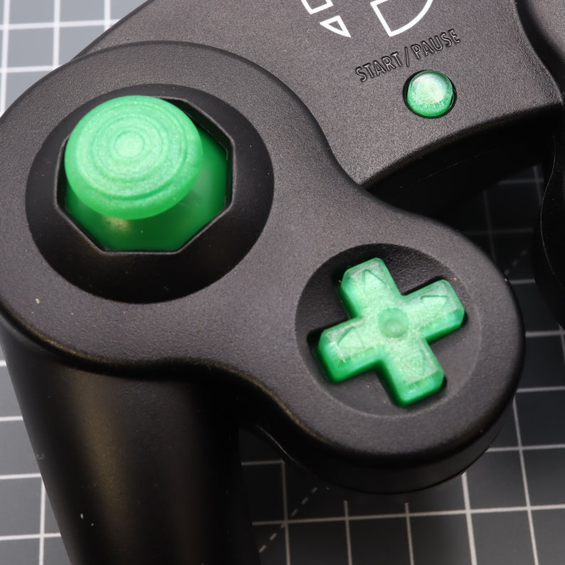 Nintendo Gamecube Custom Resin Buttons Lime Candy Green - Etsy