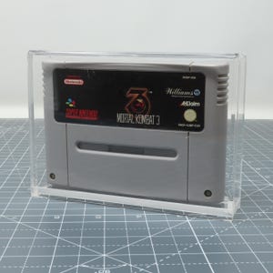 スーパーファミコン SNES ゲームカート アクリル保護ディスプレイ ショーケース ボックス