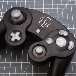 ニンテンドーゲームキューブ カスタム樹脂ボタン メタリックシルバー