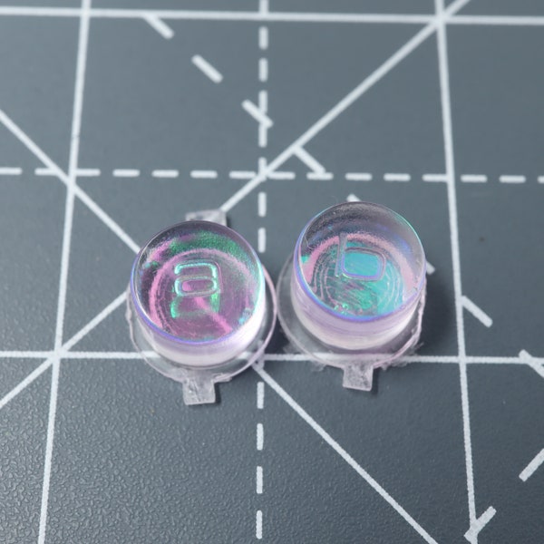 Game Boy Micro Custom Resin Buttons Cool Opal