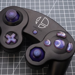 Pulsanti in resina personalizzati per Nintendo GameCube Cosmic Purple