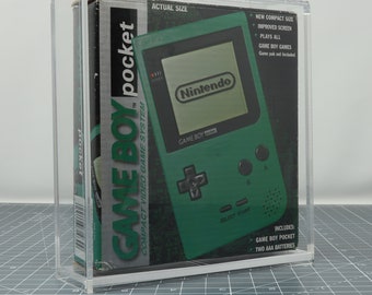 Game Boy Pocket PAL Boxed Console Acrylic Protective Display Show Case Box