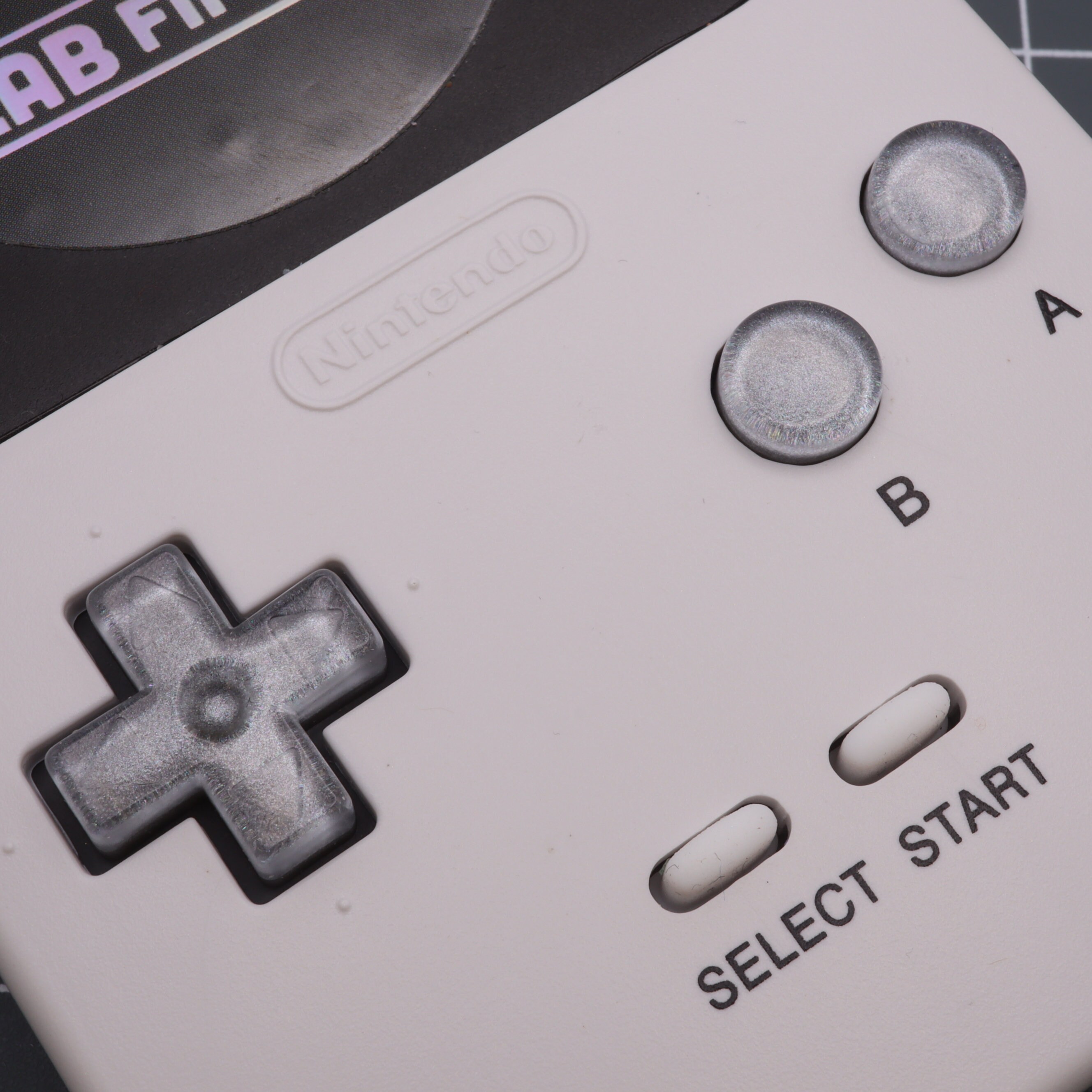 Visual Gameboy Buttons Game Boy Pocket Custom Resin Buttons Metallic Silver - Etsy