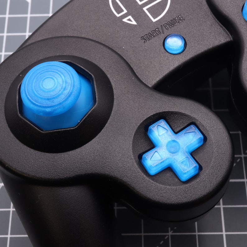 Nintendo Gamecube Custom Resin Buttons Blueberry Candy Blue - Etsy