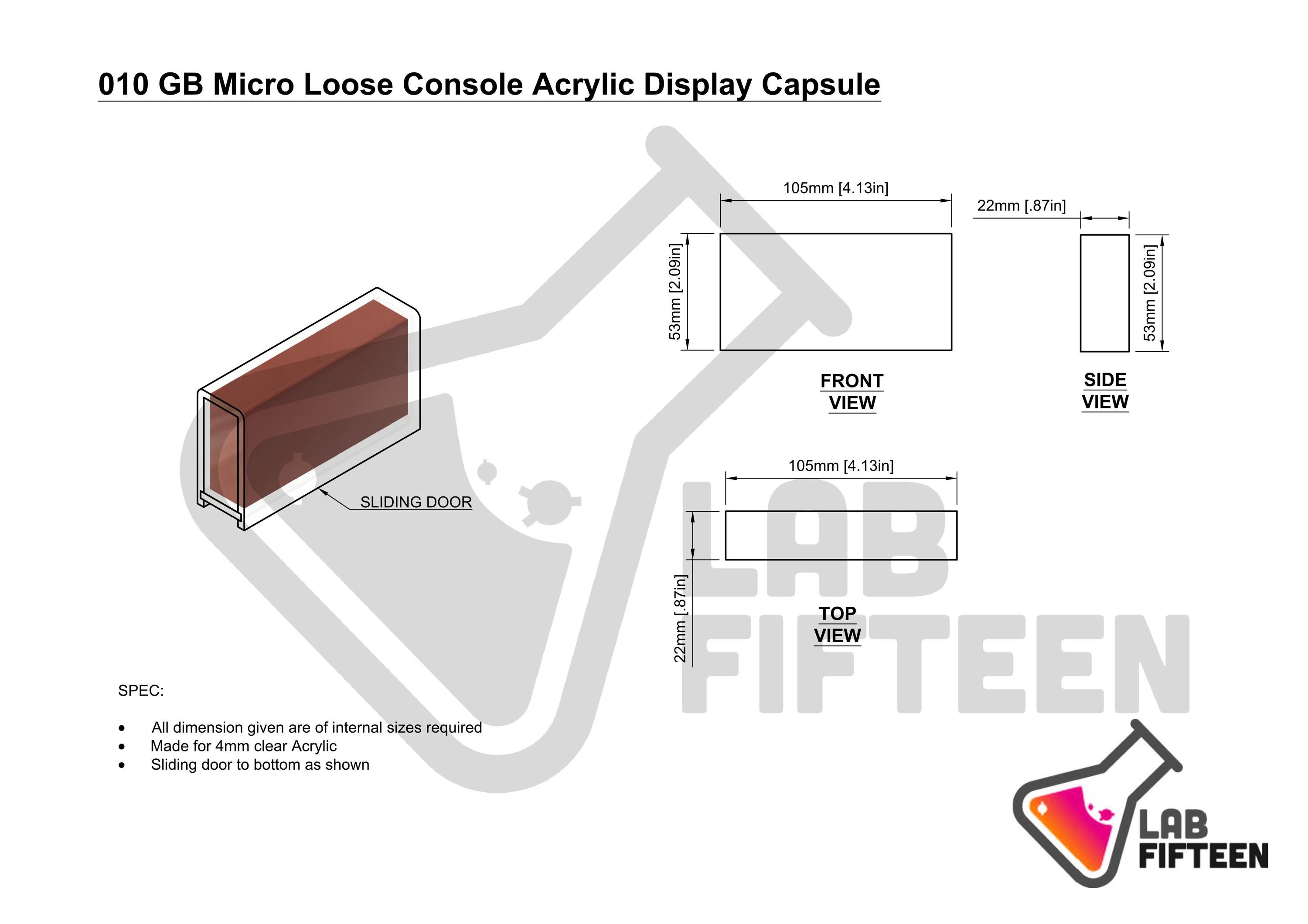 Game Boy Micro Acrylic Protective Display Show Case - Etsy