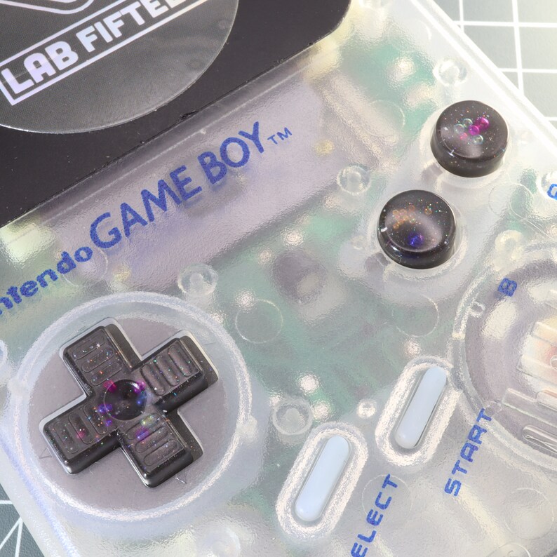Translucent Gameboy Original Game Boy DMG-01 Original Custom Resin Buttons Solar System - Etsy