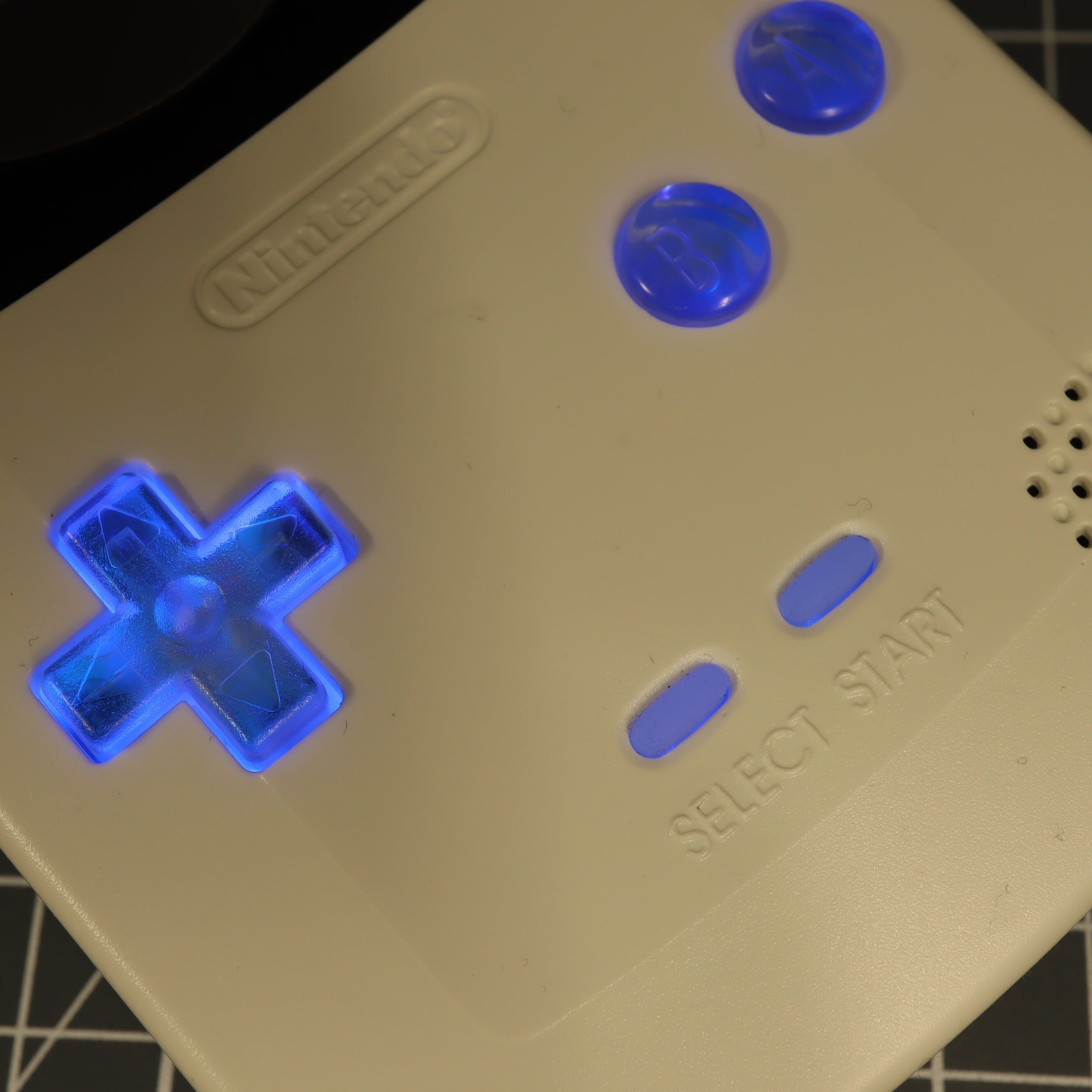 Visual Gameboy Buttons Game Boy Color Custom Resin Buttons Midnight Opal Dichroic Effect - Etsy