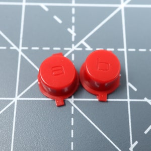 Game Boy Micro Custom Resin Buttons NES Red