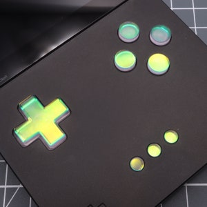 Analoge Tasche - Individueller Button - Sunset Opal