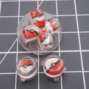 Game Boy Advance Custom Resin Buttons Pokeball
