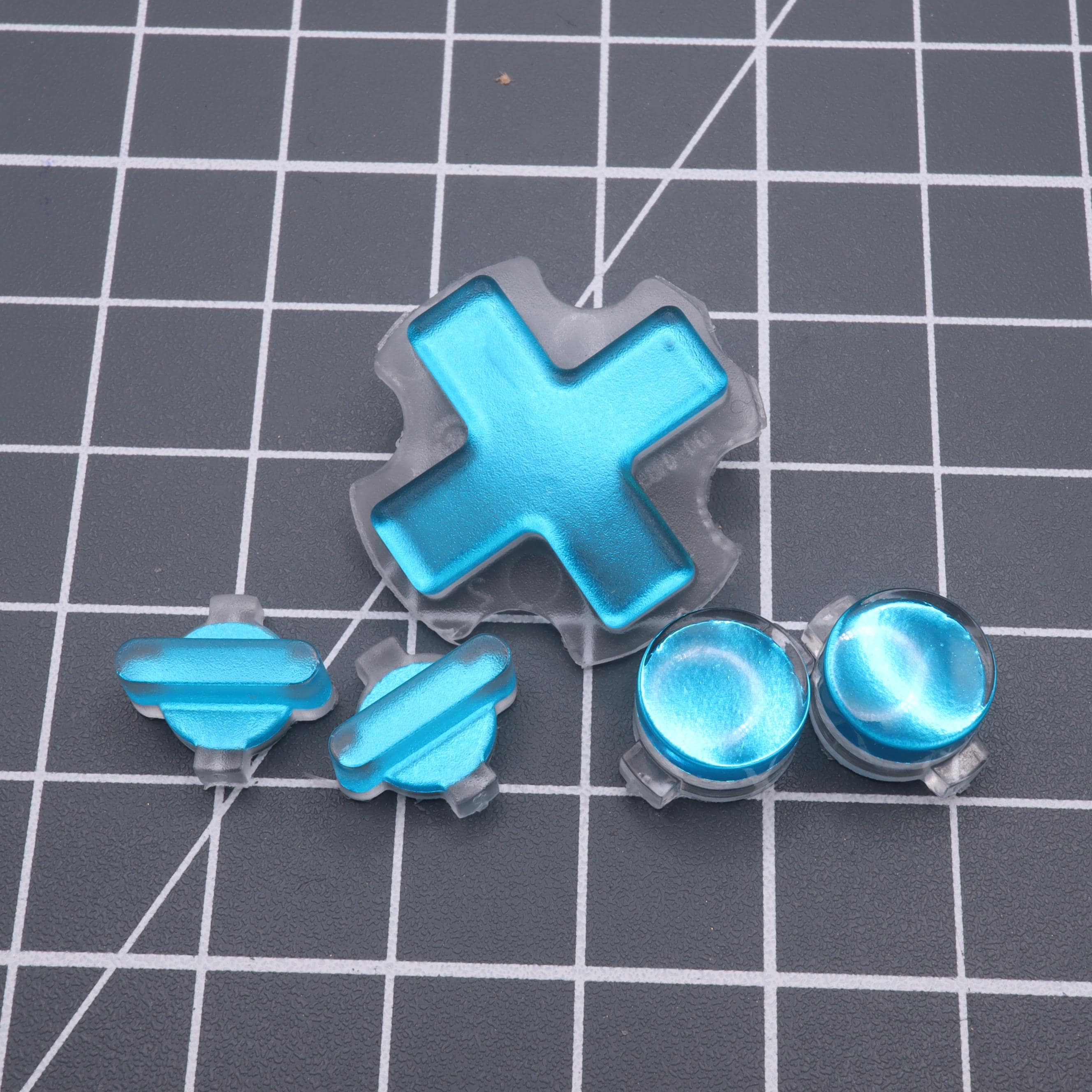 Modretro Chromatic - Custom Button - Chrome Blue - Etsy